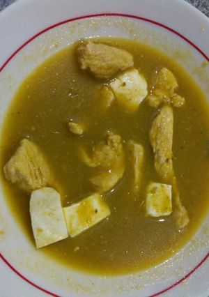 Una foto de Fajitas en chile verde con queso