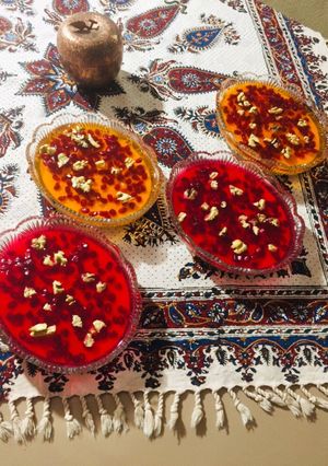 عکسی از دستور ژله دو رنگ