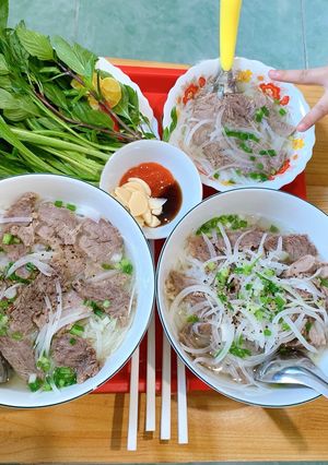 A picture of How to Make Beef Brisket Pho Using Pho Spice Pack and Dried Noodles in a Rice Cooker During Quarantine.