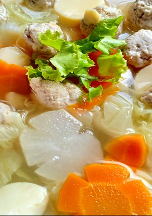 รูปของ แกงจืดเต้าหู้หมูเด้ง