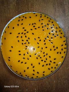 Una foto de Postre maracuyá