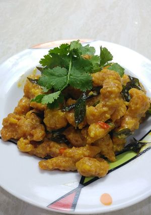 Foto resep Chicken Fillet with Salted Egg / Fillet Ayam Saus Telur Asin