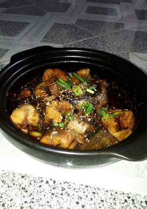 Hình của món Cá lóc kho tộ.