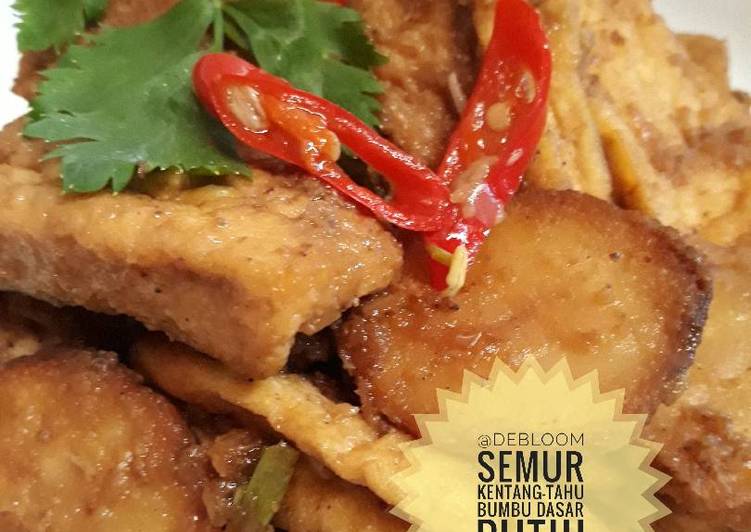 269. Semur Kentang-Tahu Bumbu Dasar Putih