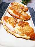Homemade Ham and Cheese Croissants with Light Béchamel