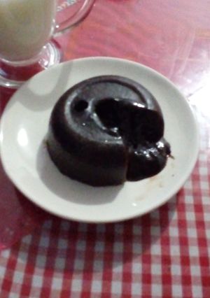 A picture of Steamed Molten Chocolate Lava Cake.