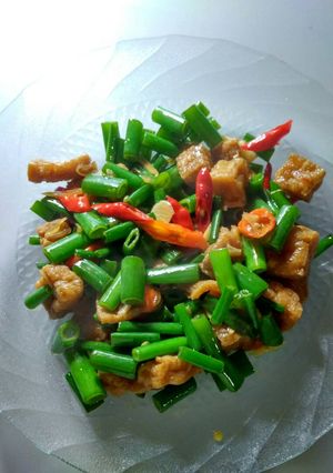Foto resep Tumis bunga bawang tahu