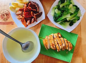 Hình của món Ức gà nướng bằng NCKD.