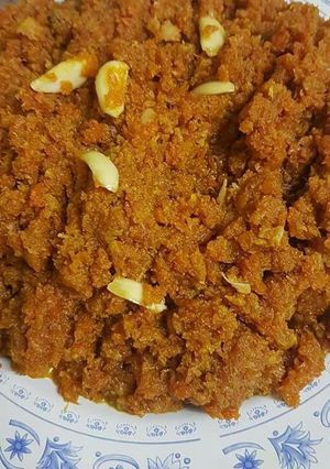 A picture of Gajar ka halwa.