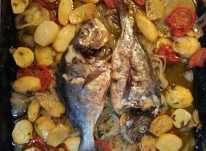 Foto de Dourada no forno