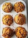 Muffins de calabaza y nuez