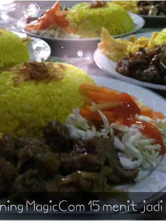 Cara Gampang Membikin Resep  Beef Teriyaki ala Hokben &amp; Nasi Kuning Praktis pake magic Com cocok utk bekal yang Sempurna, Bisa Manjain Lidah