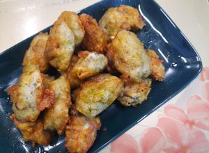 Hình của món Hàu sữa tẩm bột chiên.