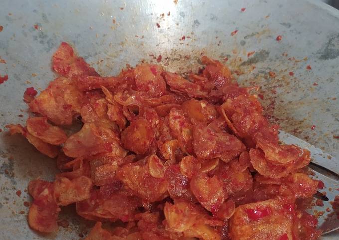 Resep Kripik Kentang Balado Pedas Asam Manis Oleh Suriani Amrizal Cookpad