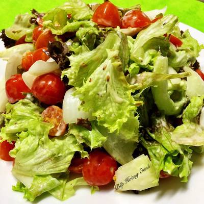 Salad Rau Xà Lách Trộn Sốt Mè Rang - Món Ăn Thanh Mát Cho Mùa Hè