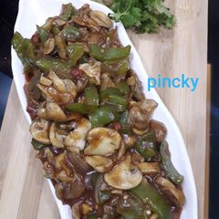 India spicy mushroom chilli A picture of India spicy mushroom chilli.