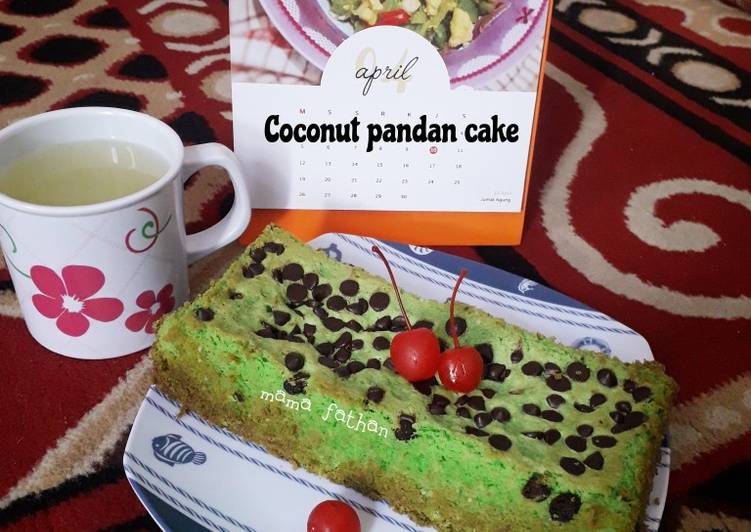 Coconut pandan cake