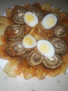 صورة لوصفة طاجين دجاج رولي