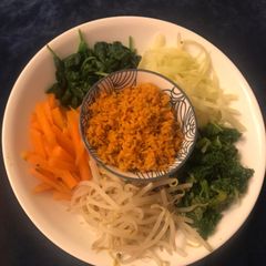 A picture of Urap - Indonesian Salad - Vegan friendly.