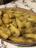 Pommes de terre aux herbes aromatiques du jardin (cuisson au diable)
