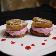 A picture of Churros Ice Cream Sandwich.