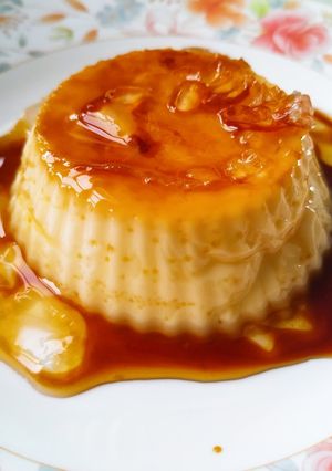 Hình của món Bánh Flan nướng (khuôn silicon).