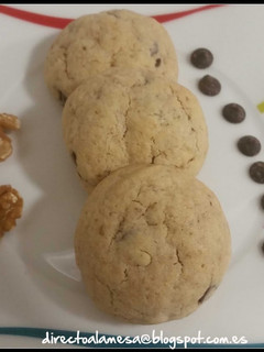 Una foto de Galletas de chocolate y nueces