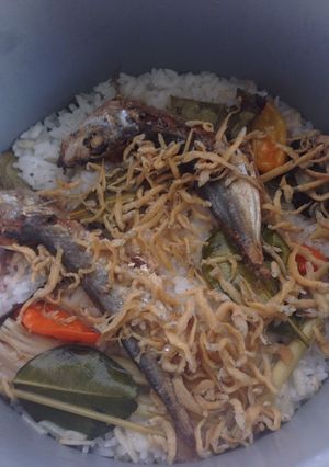 Foto resep Nasi Liwet Ikan Asin Magic Com