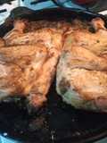 Pollo al horno con salsita mixeada con papas