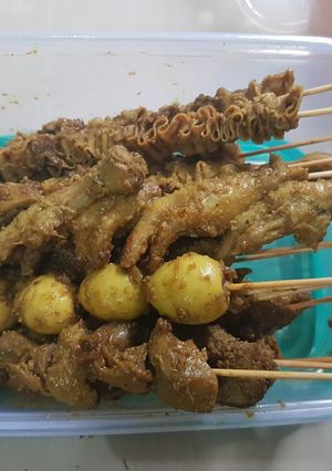 Foto resep Sate Ati Ampela Ceker dan Telur Puyuh