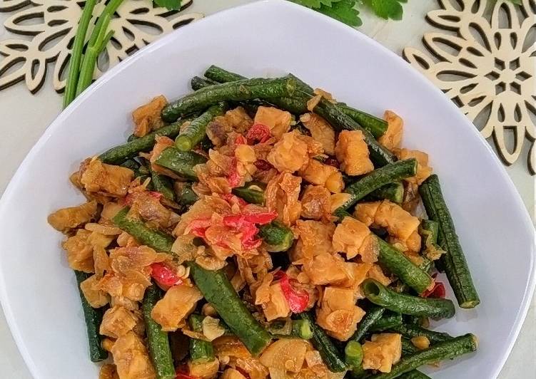 113. Tumis Tempe Kacang Panjang