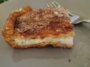 A picture of churro cheesecake