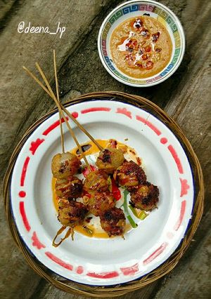 Foto resep Sate Cilok Bakar Saus Kacang