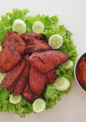 Foto resep Ayam, Tahu, Tempe Bakar Madu Oven + Sambal Tomat