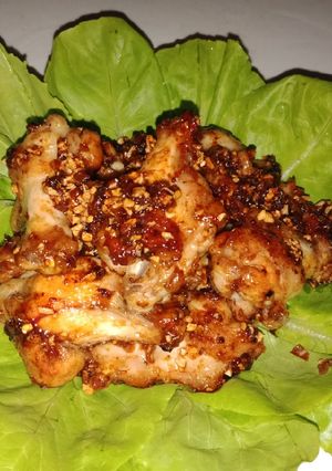 Hình của món Củ tỏi gà chiên nước mắm.