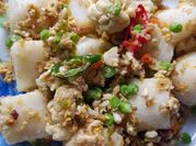 Gambar lontong goreng