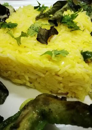 A picture of Butter garlic rice.