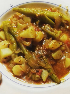 A picture of Moroccan Okra Stew (Mlakhia).