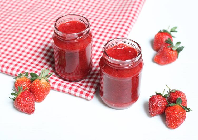 Resep Strawberry Jam Keto Selai Strawberry selai jam keto ketopad