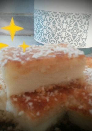 صورة لوصفة بسبوسة بالقشطة