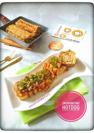 Foto resep Okonomiyaki Hotdog (Gluten-free)