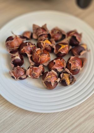 Una foto de Castañas en airfryer