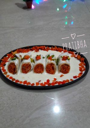 A picture of Bread carrot Rolls(Dessert).