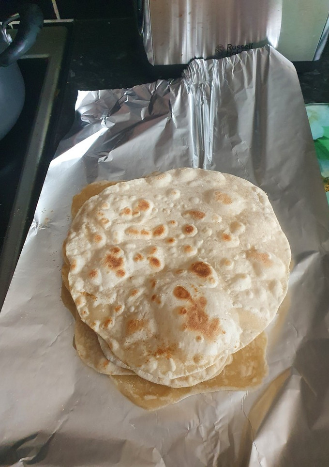 A picture of My Homemade Flour Tortillas.