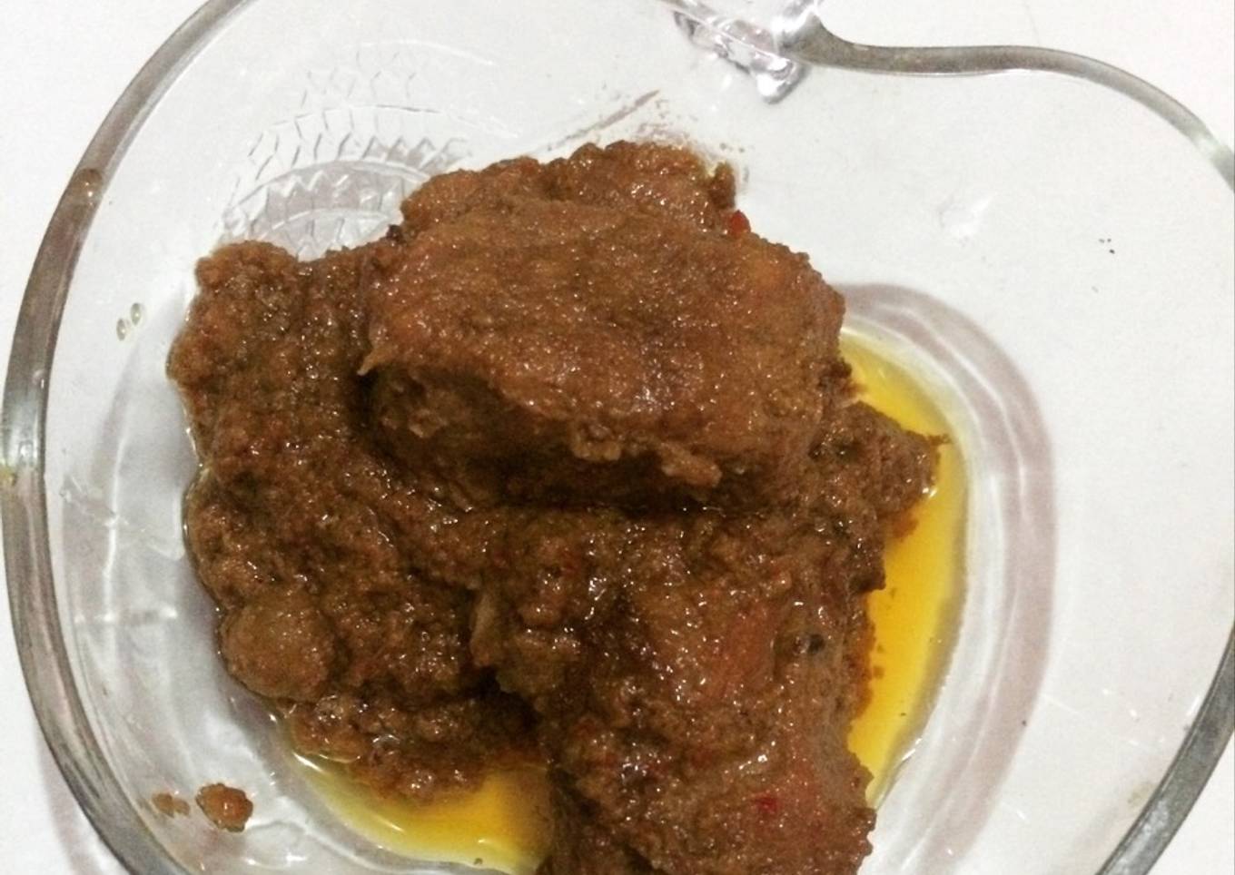Rendang daging homemade