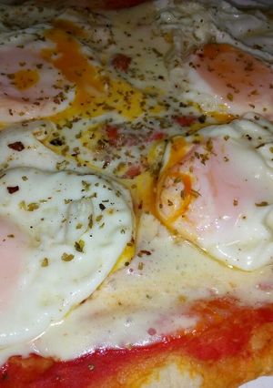 Una foto de Pizza americana