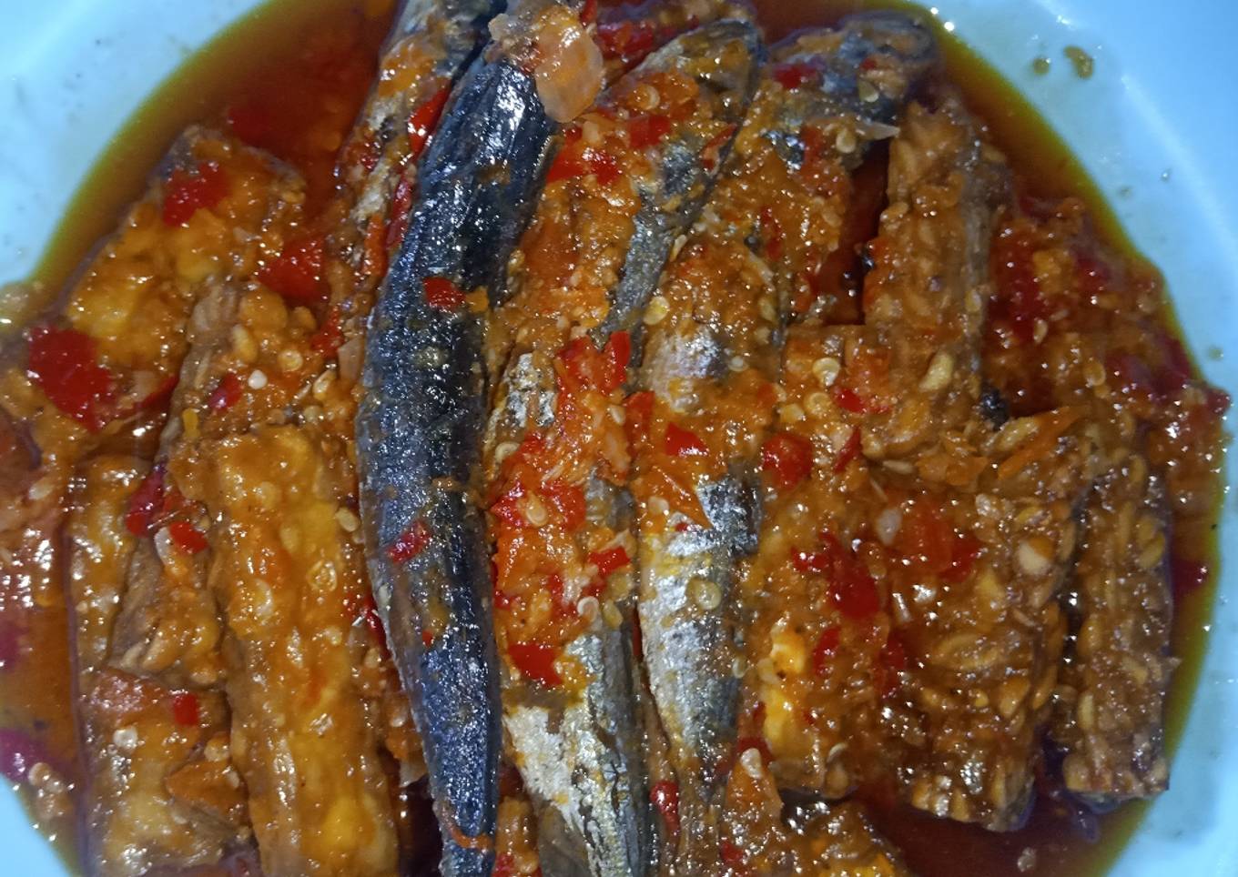 Balado ikan kranjangan + tempe