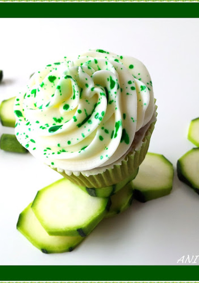 Una foto de Cupcakes de calabacín y queso mascarpone