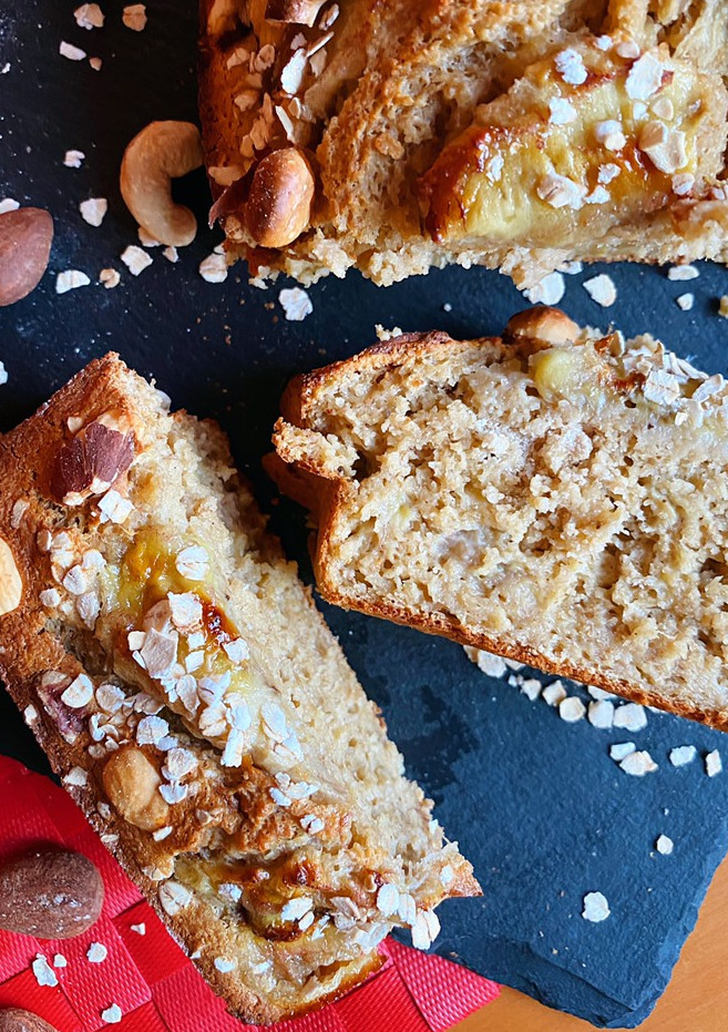 Una foto de Banana bread básico