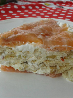 Una foto de Pastel de salmón original